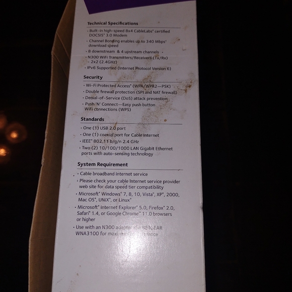 Wifi cable modem router - Picture 2 of 5